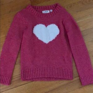 Girls pink sweater